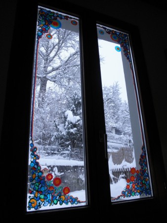 Window Colors auf der Zwischenetage Nordseite im Atelier Gartenstrasse, 2013